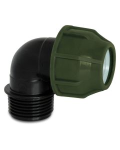 Raccord coudé à compression vers 1" (mâle)
