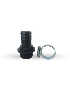 Kit de raccordement pour un tuyau d'arrosage de 25 mm