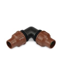 Raccord coudé à compression pour tuyau goutte à goutte 