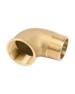 Raccord coudé laiton 1" (mâle et femelle)