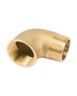 Raccord coudé laiton 2" (mâle et femelle)